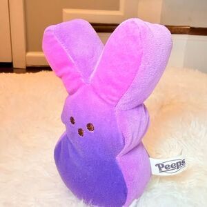 Peeps Bunny Plush Purple Pink Stuffed Animal Easter Gift Cute Toy